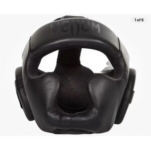 Venum Black Full Face Boxing Headgear